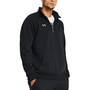 A_[A[}[ Y p[J[EXEFbgVc AE^[ Men's Rival Fleece Quarter-Zip Pullover Black /Wht