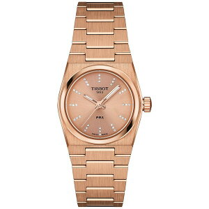 eB\bg fB[X uXbgEoOEANbg ANZT[ Women's Swiss PRX Diamond (1/20 ct. t.w.) Rose Gold-Tone Stainless Steel Bracelet Watch 25mm No Color