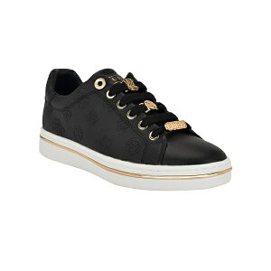 QX fB[X Xj[J[ V[Y Women's Stasey Charms Lace-Up Sneaker Black Logo