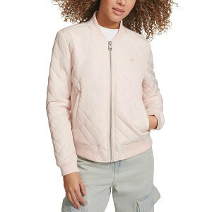 [oCX fB[X WPbgu] AE^[ Women's Diamond Quilted Casual Bomber Jacket Peach Blush