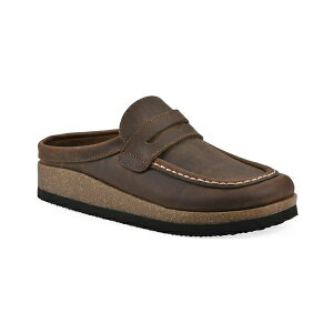 zCg}Ee fB[X IbNXtH[h V[Y Women's Brinlee Footbed Clogs Brown Leather