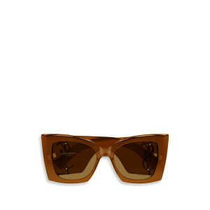 �T�����[���� �A�C�E�F�A ���f�B�[�X �T���O���X���A�C�E�F�A �A�N�Z�T���[ Blaze cat-eye sunglasses Brown