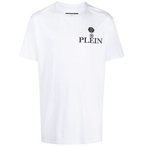 �t�B���b�v�v���C�� �����Y T�V���c �g�b�v�X Ss iconic plein round-neck t-shirt White