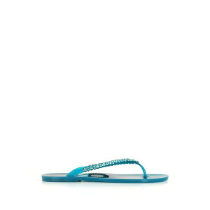 �����M? ���f�B�[�X �T���_�� �V���[�Y Crystal-embellished flip-flops Blue