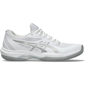ASICS �A�V�b�N�X ���f�B�[�X �X�j�[�J�[ �yASICS Game FF Clay/Oc White Pure Silver (Women's)�z �T�C�Y US_W_10.5 White/Pure Silver