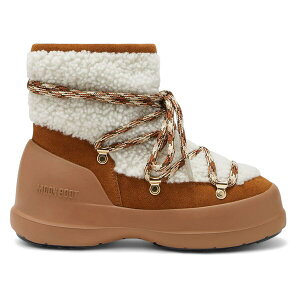 Moon Boot ���[���u�[�c ���f�B�[�X �X�j�[�J�[ �yMoon Boot Luna Shearling Boots Whisky Off White (Women's)�z �T�C�Y EU_39(25cm) Whisky/Off White