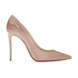 Christian Louboutin �N���X�`���� ���u�^�� ���f�B�[�X �X�j�[�J�[ �yChristian Louboutin Kate 100mm Pump Nude Patent Leather�z �T�C�Y EU_39(25cm) Nude/Red