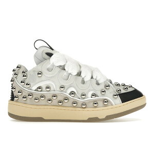 Lanvin �����o�� ���f�B�[�X �X�j�[�J�[ �yLanvin Studded Leather Curb Sneaker White (Women's)�z �T�C�Y US_W_10 White