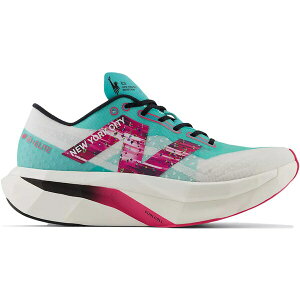 New Balance �j���[�o�����X ���f�B�[�X �X�j�[�J�[ �yNew Balance FuelCell SuperComp Elite v4 NYC Marathon (Women's)�z �T�C�Y US_6(23.0cm) Cyber Jade/White/Hi-Pink