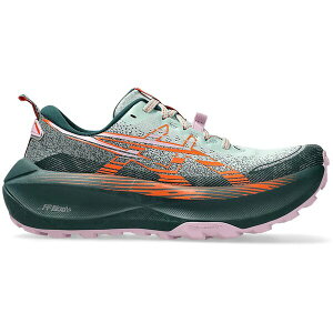 ASICS �A�V�b�N�X ���f�B�[�X �X�j�[�J�[ �yASICS Trabuco Max 4 Cold Moss Nova Orange (Women's)�z �T�C�Y US_7.5(24.5cm) Cold Moss/Nova Orange