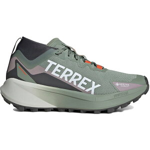 adidas �A�f�B�_�X ���f�B�[�X �X�j�[�J�[ �yadidas Terrex Agravic Gore-Tex Trail Silver Green Cloud White Preloved Fig (Women's)�z �T�C�Y US_6(23.0cm) Silver Green/Cloud White/Preloved Fig