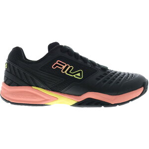 Fila �t�B�� ���f�B�[�X �X�j�[�J�[ �yFila Axilus 2 Energized Black Pink Yellow (Women's)�z �T�C�Y US_7(24.0cm) Black/Pink/Yellow