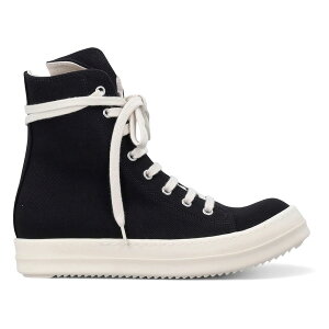 Rick Owens ���b�N�I�E�G���X ���f�B�[�X �X�j�[�J�[ �yRick Owens DRKSHDW Temple Vegan Sneaks High Black Milk (Women's)�z �T�C�Y US_9(26.0cm) Black/Milk