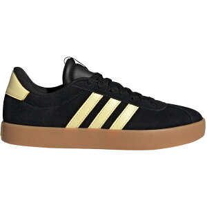 adidas �A�f�B�_�X ���f�B�[�X �X�j�[�J�[ �yadidas VL Court 3.0 Core Black Almost Yellow Cloud White (Women's)�z �T�C�Y US_7(24.0cm) Core Black/Almost Yellow/Cloud White