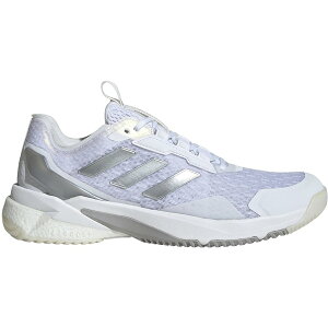 adidas �A�f�B�_�X ���f�B�[�X �X�j�[�J�[ �yadidas Crazyflight 5 Indoor Cloud White Silver Metallic Dash Grey (Women's)�z �T�C�Y US_W_11.5 Cloud White/Silver Metallic/Dash Grey