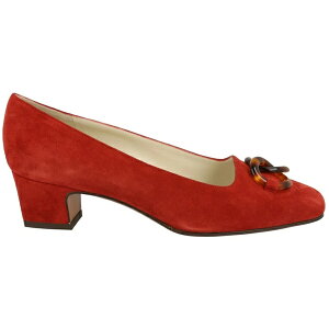 Ferragamo �t�F���K�� ���f�B�[�X �X�j�[�J�[ �yFerragamo Suede Archive Limited Edition 1968 Germaine Pumps Red (Women's)�z �T�C�Y US_W_10 Red