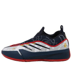 adidas �A�f�B�_�X �����Y �X�j�[�J�[ �yadidas x BAPE Dame 9 'Footwear White Core Black Gold Metallic' IH0787�z �T�C�Y US_12.5(30.5cm)
