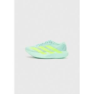 アディダス レディース フィットネス スポーツ ADIZERO EVO SL W - Road running shoes - semi flash aqua/lucid lemon/mint ton