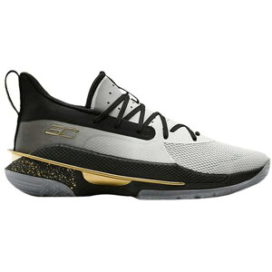 Under Armour A_[A[}[ Y Xj[J[ yUnder Armour Curry 7 For the Gamez TCY US_8(26.0cm) White/Black/Grey/Gold