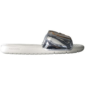 Nike iCL Y Xj[J[ yNike Benassi Solarsoft Slide Liquid Silverz TCY US_8(26.0cm) Metallic Silver/Metallic Silver/Light Bone