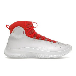 Under Armour A_[A[}[ Y Xj[J[ yUnder Armour Curry 4 Flotro White Redz TCY US_8.5(26.5cm) White/Red