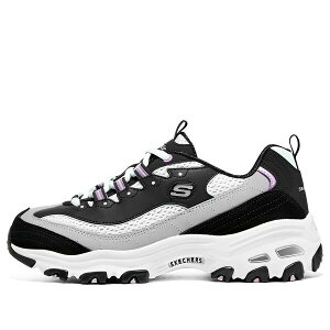 Skechers XPb`[Y fB[X Xj[J[ BLACK/WHITE/GREY/PURPLE y(WMNS) Skechers D'LITES 1.0 'Black' 896209-BKPRz TCY US_6(23.0cm)