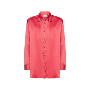 �s�G�[�������C�E�}�V�A �����Y �V���c �g�b�v�X Mutka silk shirt Red