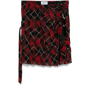 �W�����|�[�� �S���`�G ���f�B�[�X �X�J�[�g �{�g���X Plaid-check mini skirt Red