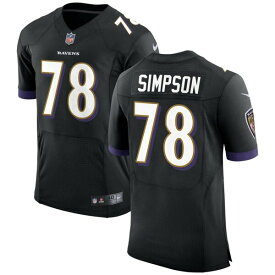 ナイキ メンズ ユニフォーム トップス Baltimore Ravens Nike Speed Machine Elite Custom Jersey Black