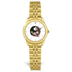 ジャーディン レディース 腕時計 アクセサリー Florida State Seminoles Women's Logo Medallion Rolled Link Bracelet Wristwatch Gold
