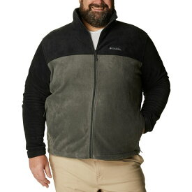 コロンビア メンズ パーカー・スウェットシャツ アウター Men's Big & Tall Steens Mountain Fleece Jacket Black, Grill
