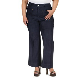 マイケルコース メンズ デニムパンツ ボトムス Plus Size High-Rise Flare-Leg Jeans Indigo Rinse