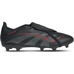 adidas �A�f�B�_�X �����Y �X�j�[�J�[ �yadidas Predator League Fold-Over Tongue FG/MG Stealth Victory Pack�z �T�C�Y US_5(23.0cm) Core Black/Grey Four/Lucid Red