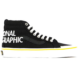 Vans �o���Y �����Y �X�j�[�J�[ �yVans Sk8-Hi National Geographic�z �T�C�Y US_7(25.0cm) Black/White-Yellow
