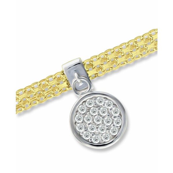 ジャニ ベルニーニ レディース ブレスレット・バングル・アンクレット アクセサリー Cubic Zirconia Disc Charm Bismark Chain Bracelet, Created for Macy's Yellow - 3