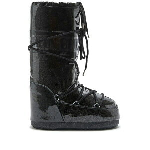 ���[���u�[�c ���f�B�[�X �u�[�c �V���[�Y Icon glitter snow boots Black