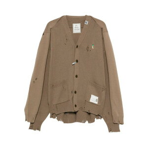 �~�n�����X�q�� �����Y �J�[�f�B�K�� �A�E�^�[ Shawl layered cardigan Brown