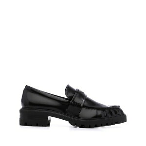 �Z���\�[ ���f�B�[�X �X���b�|���E���[�t�@�[ �V���[�Y Met i calf leather loafers Black