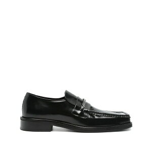 �}�[�e�B���E���[�Y �����Y �X���b�|���E���[�t�@�[ �V���[�Y Square-toe loafers Black