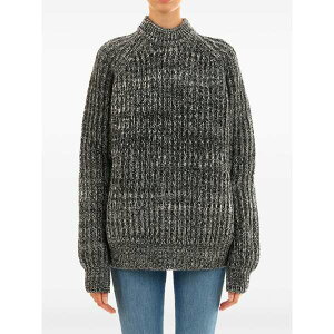 �v�����V�[ ���f�B�[�X �j�b�g&�Z�[�^�[ �A�E�^�[ M䩘Rlange-effect sweater Grey