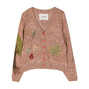�X�g�[���[�G���G�t�W�[ �����Y �J�[�f�B�K�� �A�E�^�[ Twinsun organic cotton cardigan Pink