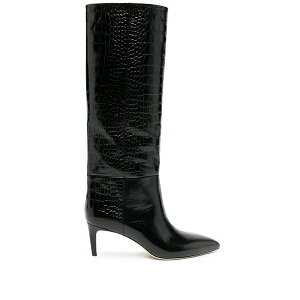 �p���e�L�T�X ���f�B�[�X �u�[�c �V���[�Y Crocodile-embossed leather boots Black