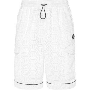 �t�B���b�v�v���C�� �����Y �J�W���A���p���c �{�g���X Monogram-pattern track shorts White