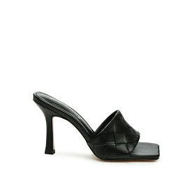 ロンンドンラグ レディース サンダル シューズ carmen woven strap mid heel sandals Black