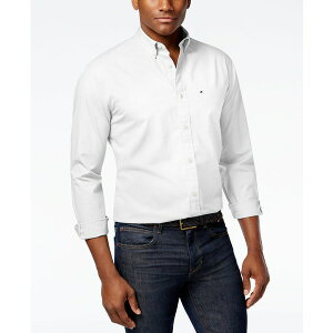 g~[ qtBK[ Y Vc gbvX Men's Big & Tall Classic-Fit Stretch Solid Capote Shirt Bright White