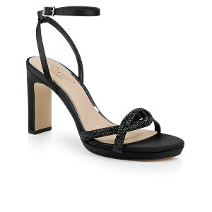 WEF_OC~VJ fB[X T_ V[Y Women's Fila Dress Platform Sandals Black Satin