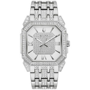 uo Y uXbgEoOEANbg ANZT[ Men's Crystal Octava Stainless Steel Bracelet Watch 40mm Silver-tone