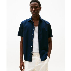 g~[ qtBK[ Y Vc gbvX Men's Short Sleeve Flex Poplin Regular Fit Shirt Desert Sky