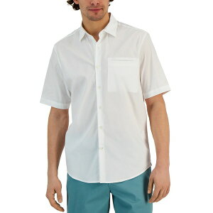 At@j Y Vc gbvX Men's Modern Classic-Fit Stretch Solid Button-Down Shirt, Created for Macy's Bright White