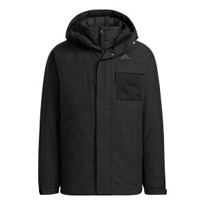 adidas AfB_X Y Xj[J[ yMen's adidas 3in1 Dwn Jkt Outdoor 3 In 1 Detachable Sports Hooded Down Jacket Black H20772z TCY US_M_S